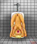 anthro anus applejack_(mlp) bathroom breasts equine female friendship_is_magic harryclopper horse invalid_tag mammal my_little_pony nude open_mouth pony pussy spread_legs spreading upside_down urinal 