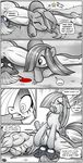  2016 anon bald boulder_(mlp) comic crying cutie_mark dialogue earth_pony english_text equine eyes_closed faint female feral flower friendship_is_magic fur grass grey_fur grey_hair hair hi_res horse human implied_cunnilingus implied_fellatio limestone_pie_(mlp) lying male mammal marble_pie_(mlp) multicolored_hair muscular my_little_pony pencils_(artist) plant pony speech_bubble tears text trapped yellow_eyes 