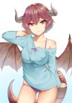  grea_(shingeki_no_bahamut) horns mengo pointy_ears shingeki_no_bahamut tagme tail wings 