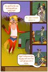  2016 absurd_res age_difference anthro canine car child clothed clothing comic coon cub detailed_background dialogue digital_media_(artwork) dog duo english_text female fox fur german_shepherd grass hair hi_res hybrid jaxneesen male mammal maxwell open_mouth outside raccoon ranch road sky smile syndey text tongue tree vehicle young 