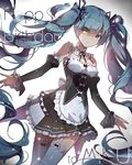  adapted_costume alternate_costume alternate_eye_color aqua_hair bare_shoulders belt character_name cosplay dated detached_sleeves dress frills garter_straps hair_ornament hairclip happy_birthday hatsune_miku lf long_hair looking_at_viewer maid md5_mismatch re:zero_kara_hajimeru_isekai_seikatsu rem_(re:zero) rem_(re:zero)_(cosplay) skirt solo sparkle thighhighs twintails very_long_hair vocaloid white_legwear x_hair_ornament yellow_eyes 