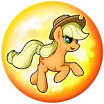  applejack_(mlp) blonde_hair cutie_mark earth_pony equine eyelashes female feral flamevulture17 friendship_is_magic green_eyes hair hat hooves horse mammal my_little_pony nude open_mouth pony smile solo 