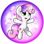  cutie_mark equine female feral flamevulture17 friendship_is_magic green_eyes hair hooves horn mammal my_little_pony nude open_mouth pink_hair purple_hair solo sweetie_belle_(mlp) unicorn 