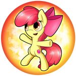  amber_eyes apple_bloom_(mlp) cutie_mark equine eyelashes female feral flamevulture17 friendship_is_magic hair hooves mammal my_little_pony nude open_mouth red_hair solo standing 