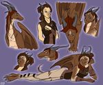  clothing cute dragon female human mammal scissorsrunner solo torn_clothing transformation 