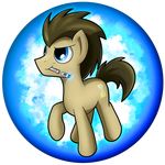  blue_eyes brown_hair cutie_mark doctor_whooves_(mlp) earth_pony equine feral flamevulture17 friendship_is_magic hair hi_res hooves horse male mammal my_little_pony nude pony smile solo standing 