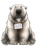  adoption bear dakota-bear english_text imminent_rape male mammal overweight polar_bear promise sign text 