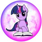  book equine eyelashes feathered_wings feathers female feral flamevulture17 friendship_is_magic hair hooves horn looking_at_viewer lying mammal my_little_pony purple_eyes purple_hair smile solo twilight_sparkle_(mlp) winged_unicorn wings 