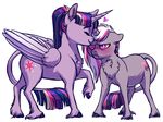  &lt;3 2016 blush cloven_hooves daughter duo equine fan_character female friendship_is_magic grumpy hooves horn lopoddity mammal mother mother_and_daughter my_little_pony pandora_(lopoddity) parent story story_in_description twilight_sparkle_(mlp) unicorn winged_unicorn wings 