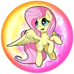  blue_eyes cutie_mark equine eyelashes feathered_wings feathers female feral flamevulture17 fluttershy_(mlp) friendship_is_magic hair hooves mammal my_little_pony pegasus pink_hair solo wings yellow_feathers 