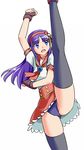  artist_request asamiya_athena king_fo_fighters long_hair open_mouth purple_hair school_uniform stocking 