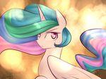  2013 equine female friendship_is_magic hair horn mammal multicolored_hair my_little_pony princess_celestia_(mlp) solo sugarberry3693 winged_unicorn wings 