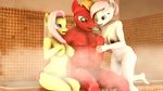  anthro big_macintosh_(mlp) breasts dashie116 female fluttershy_(mlp) friendship_is_magic my_little_pony nipples nude penis pussy sitting 