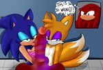  anthro balls canine clothing denial echidna eyeshadow fox girly group hedgehog knuckles_the_echidna lipstick lipstick_rings makeup male male/male mammal miles_prower monotreme oral penis pranky sex sonic_(series) sonic_the_hedgehog thong wide_hips 