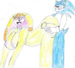  breasts hedgehog mammal sex sonic_(series) traditional_media_(artwork) vanilla video_games 