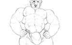  abs animal_crossing armpit_hair armpits biceps bulge canine clothed clothing ear_piercing flexing k.k._slider kosmonius male mammal muscular navel nintendo nipples one_eye_closed pecs piercing serratus sketch solo topless undressing video_games wink 