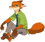  anthro canine clothed clothing disney fox fur hatenakayubi male mammal nick_wilde zootopia 