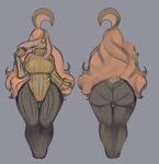  anthro anthrofied big_butt butt clothing female gourgeist huge_butt kemono liveforthefunk nintendo pok&eacute;mon simple_background smile solo thick_thighs video_games 