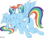  2016 all_fours alpha_channel animal_genitalia animal_pussy anthro anus big_breasts breasts butt clone duo equine equine_pussy female female/female friendship_is_magic grin hair horse invalid_tag mammal marukomuru multicolored_hair my_little_pony nipples open_mouth pegasus pony pussy rainbow_dash_(mlp) rainbow_hair side_boob simple_background sitting small_breasts transparent_background underhoof wings 