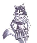  anthro canine clothed clothing diaminerre fox mammal pose smile 