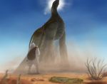  clothed clothing day detailed_background dinosuar feral human macro mammal outside sky standing sun themefinland 