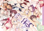  ahagon_umiko blonde_hair blue_eyes blush bow brown_eyes brown_hair dark_skin glasses gray_hair green_eyes group hazuki_shizuku iijima_yun long_hair new_game! ponytail purple_hair sakura_nene shinoda_hajime short_hair suzukaze_aoba tokunou_shoutarou tooyama_rin twintails yagami_kou 