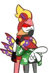  animal_crossing avian bird crane drgons gladys_(animal_crossing) nintendo phoebe_(animal_crossing) phoenix video_games 