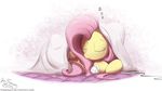  2016 angel_(mlp) bedding blanket bugplayer duo equine eyelashes eyes_closed feathers female feral friendship_is_magic hair hooves lagomorph lying male mammal my_little_pony pegasus pink_hair rabbit simple_background sleeping sound_effects whiskers white_background wings yellow_feathers zzz 