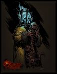  2016 amazing blood bourassa darkest_dungeon english_text fire gore highwayman_(dd) monster text the_collector_(dd) video_games 