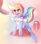  &lt;3 blush clothed clothing collar cum cum_inside cum_on_clothing equine feathered_wings feathers friendship_is_magic hoodie hoodie_(artist) mammal my_little_pony orgasm pegasus penis rainbow_dash_(mlp) wings 