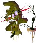  2016 absurd_res animatronic anthro caramelcraze digital_media_(artwork) five_nights_at_freddy&#039;s five_nights_at_freddy&#039;s_3 hi_res machine male mammal robot smoking springtrap_(fnaf) video_games 