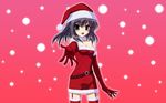  akane_iro_ni_somaru_saka blue_eyes christmas katagiri_yuuhi santa_hat 