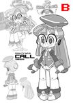  call call_e glasses mighty_no._9 monochrome robot robot_girl 