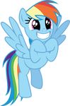  blue_feathers equine excited feathered_wings feathers female feral friendship_is_magic fur hair horse mammal multicolored_hair my_little_pony osipush pegasus pony rainbow_dash_(mlp) rainbow_hair solo wings 