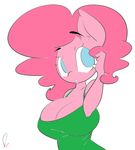  2015 anthro anthrofied big_breasts breasts cleavage clothed clothing digital_drawing_(artwork) digital_media_(artwork) earth_pony equine female friendship_is_magic horse mammal my_little_pony pinkie_pie_(mlp) pony sanders solo 