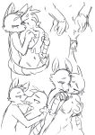  anthro avian beak bird breasts cuddling dosent eyes_closed female french_kissing grope hand_on_breast hug kissing male male/female mammal mouse multiple_poses navel penis pose precum rodent romantic_couple sex sketch thigh_sex 