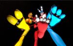  claws feet first_person_view five_nights_at_freddy five_nights_at_freddy&#039;s foxy hawkvally mistress open_mouth paws toes toy_bonnie toy_chica video_games 