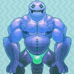 anthro anthrofied bulge male muscular nintendo pok&eacute;mon solo video_games wishiwashi zetrocci 
