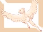  2016 anus avian bird female flying looking_at_viewer looking_back nude purra pussy raised_tail solo talons wings 