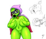  2016 big_breasts breasts cape clothing covering covering_self eyes_closed fellatio female flora_fauna green_shadow_(plants_vs_zombies) hood human humanoid jonsthaman looking_at_viewer mammal mask navel not_furry oral plant plants_vs_zombies pubes pussy sex signature simple_background sweat thick_thighs towel video_games white_background wide_hips 