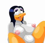  anthro areola avian big_breasts bird breasts duck ducktits erect_nipples female hi_res huge_breasts magica_de_spell nipples nude solo 
