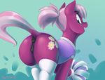  2016 anatomically_correct anatomically_correct_pussy animal_genitalia animal_pussy anus butt cheerilee_(mlp) cheerleader clothed clothing cutie_mark devo87 dock earth_pony equine equine_pussy eyelashes female feral friendship_is_magic hair horse legwear mammal multicolored_hair my_little_pony open_mouth pink_hair pom_poms pony pussy stockings teeth two_tone_hair 