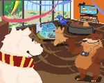  animated anthro birthday boarball digital_media_(artwork) fur garrodor male pixel pixel_(artwork) pixels video_games 