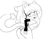  2016 anthro armpits bedroom_eyes big_breasts big_butt blush breasts butt butt_grab camel_toe cat clothed clothing fan_character feline female fur hair half-closed_eyes hand_on_butt headphones hearlesssoul looking_back mammal open_mouth presenting presenting_hindquarters raised_tail seductive solo sonic_(series) teeth tongue tongue_out 