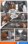  ambiguous_gender animal_genitalia animal_penis balls canine comic dog duo equine equine_penis feral feral_on_feral horse licking male mammal oral patreon penis penis_lick sex tailshigh tongue tongue_out 