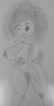  anthro big_breasts breasts dandelion female flora_fauna hair humanoid nipples not_furry nude pencil_(artwork) plant plants_vs_zombies pussy smile solo thompson-vonjung traditional_media_(artwork) vines 