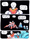  &lt;3 2016 aftertale ambiguous_gender animated_skeleton bone chara_(undertale) clothing comic eyes_closed geno_sans_(aftertale) human humanoid jacket loverofpiggies male mammal papyrus_(undertale) protagonist_(undertale) sans_(undertale) scarf skeleton smile speech_bubble text undead undertale video_games 