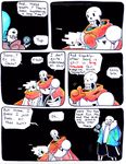  &lt;3 2016 aftertale animated_skeleton bone clothing comic geno_sans_(aftertale) jacket loverofpiggies male papyrus_(undertale) sans_(undertale) scarf skeleton smile speech_bubble text undead undertale video_games 