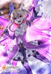  :d armpits bare_shoulders blonde_hair boots breasts butter-t dress energy_wings fate/kaleid_liner_prisma_illya fate_(series) flying gloves hair_between_eyes hair_ornament illyasviel_von_einzbern long_hair looking_at_viewer magical_girl open_mouth outstretched_hand patreon_logo patreon_username ponytail pov prisma_illya prisma_illya_(zwei_form) purple_eyes purple_legwear small_breasts smile solo star tears thigh_boots thighhighs wand watermark web_address white_gloves wings 