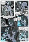  absurd_res blue_eyes cave cloudy_quartz_(mlp) comic crystal cutie_mark daughter dialogue earth_pony equine female feral friendship_is_magic fur grey_fur hair hi_res horse mammal marble_pie_(mlp) monochrome mother mother_and_daughter my_little_pony parent pencils_(artist) pony purple_eyes 